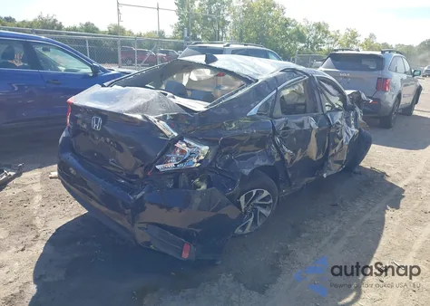 2018 Honda Civic Ex from USA, damaged, VIN 19XFC2F78JE030566